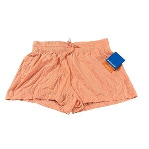 Columbia Womens Elastic Waist Omni-Shade UPF 50 Boundless Trek Shorts Peach M